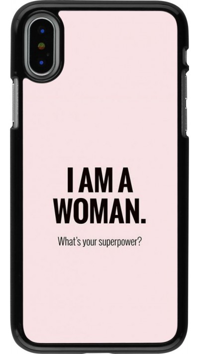 Coque iPhone X / Xs - I am a woman