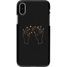 Coque iPhone X / Xs - Grey magic hands