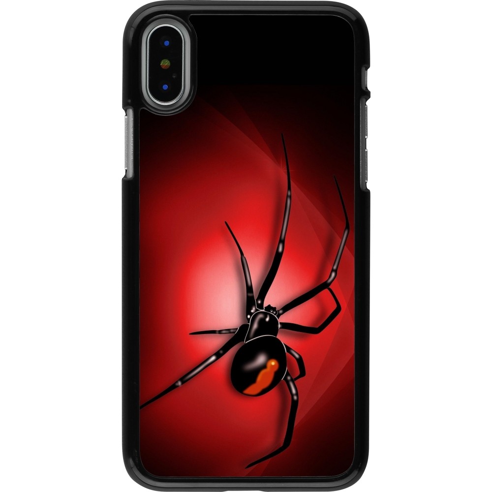 Coque iPhone X / Xs - Halloween 2023 spider black widow