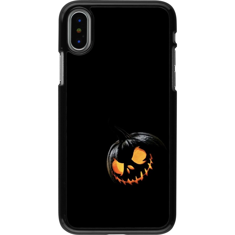 Coque iPhone X / Xs - Halloween 2023 discreet pumpkin