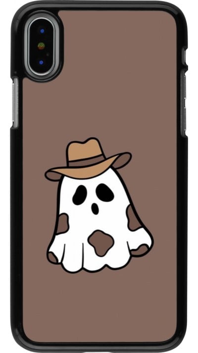 Coque iPhone X / Xs - Halloween 2024 cowboy ghost