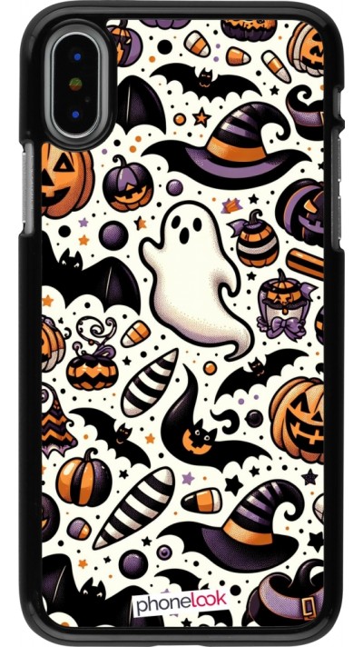 Coque iPhone X / Xs - Halloween 2024 Cute Pattern