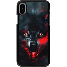 Coque iPhone X / Xs - Halloween 2024 mad werewolf