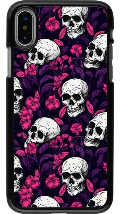 Coque iPhone X / Xs - Halloween 2024 romantic skulls