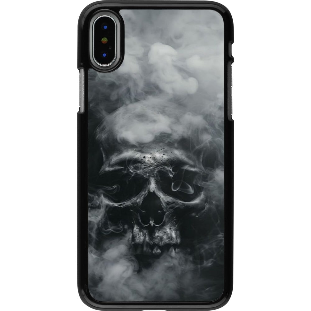 Coque iPhone X / Xs - Halloween 2024 smoky skull