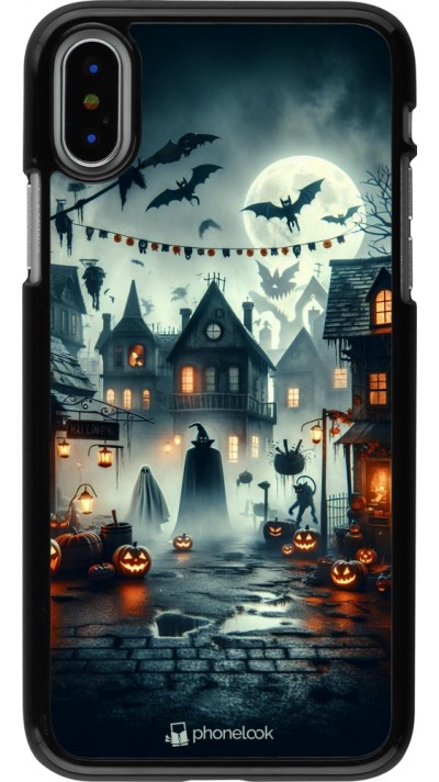 Coque iPhone X / Xs - Halloween Spookville