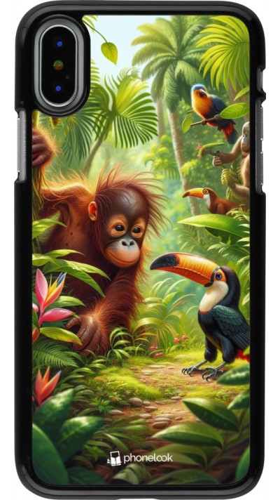 Coque iPhone X / Xs - Jungle Tropicale Tayrona