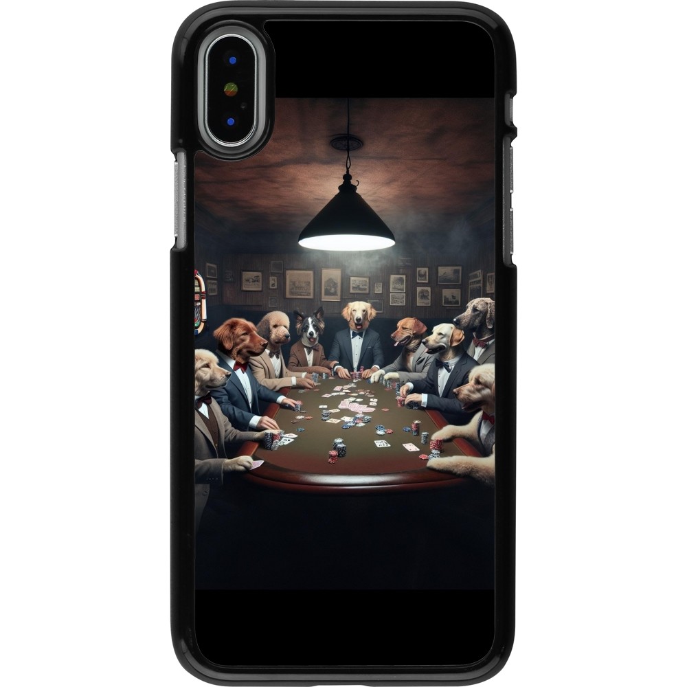 Coque iPhone X / Xs - Les pokerdogs