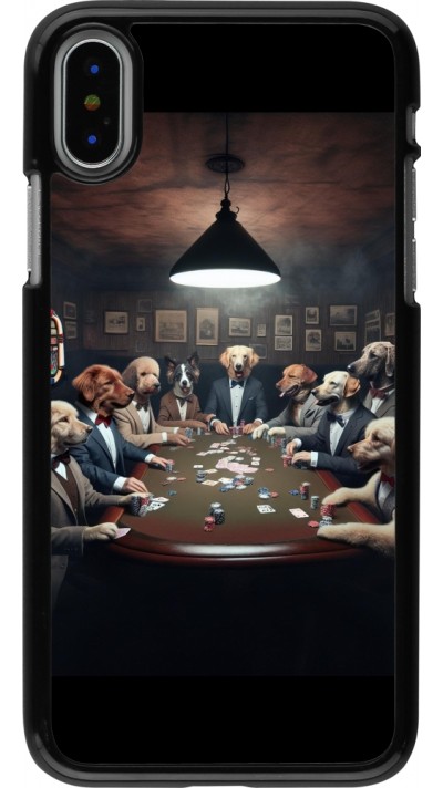 Coque iPhone X / Xs - Les pokerdogs