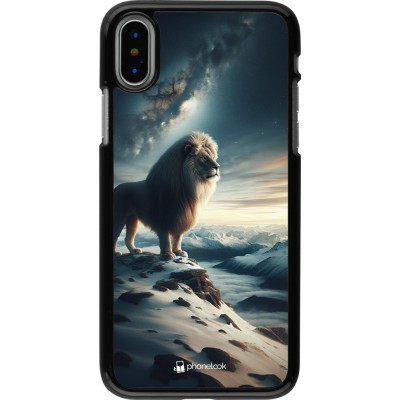 Coque iPhone X / Xs - Le lion blanc