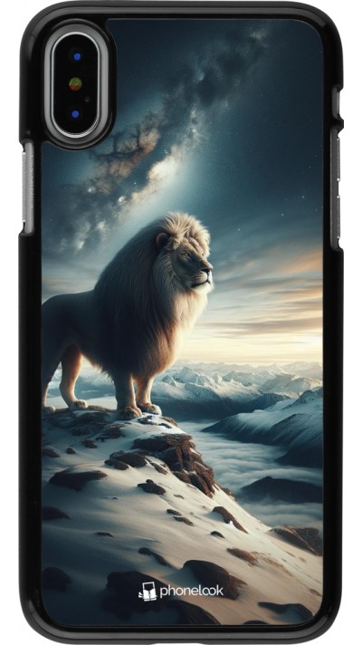 Coque iPhone X / Xs - Le lion blanc