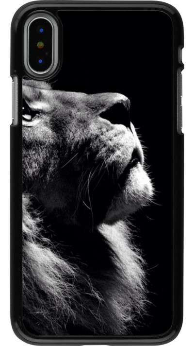 Coque iPhone X / Xs - Lion looking up