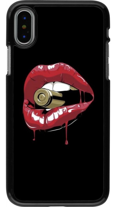 Coque iPhone X / Xs - Lips bullet