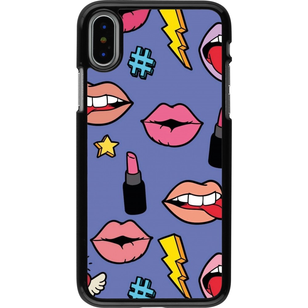 iPhone X / Xs Case Hülle - Lips and lipgloss