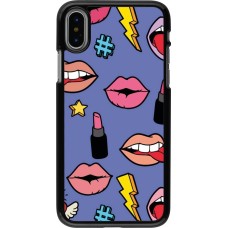 iPhone X / Xs Case Hülle - Lips and lipgloss