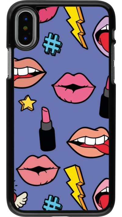 Coque iPhone X / Xs - Lips and lipgloss