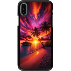 Coque iPhone X / Xs - Maldives Dusk Bliss