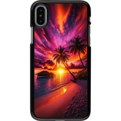 Coque iPhone X / Xs - Maldives Dusk Bliss