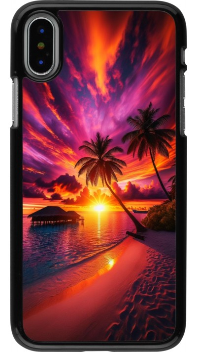 Coque iPhone X / Xs - Maldives Dusk Bliss