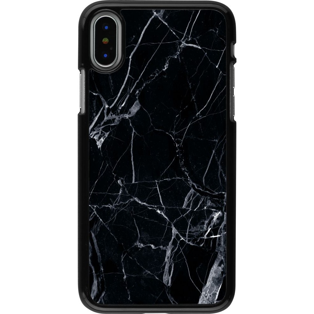 Coque iPhone X / Xs - Marble Black 01