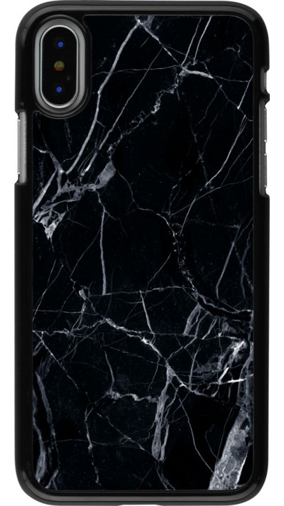 Coque iPhone X / Xs - Marble Black 01