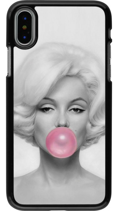 Coque iPhone X / Xs - Marilyn Bubble