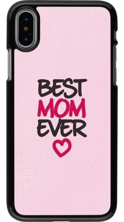 Coque iPhone X / Xs - Mom 2023 best Mom ever pink