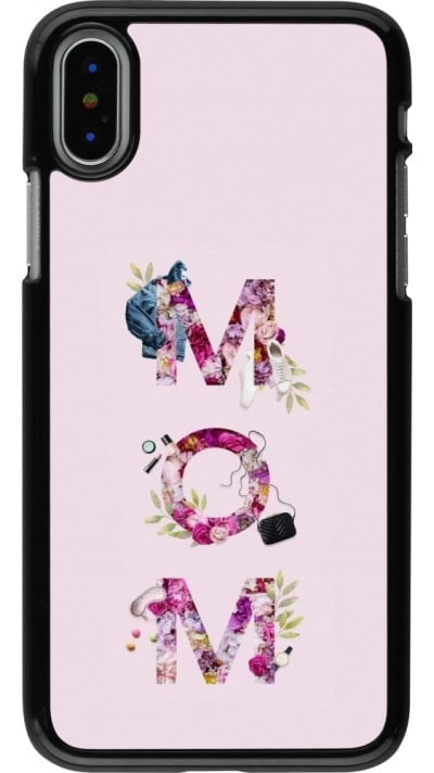 Coque iPhone X / Xs - Mom 2024 girly mom