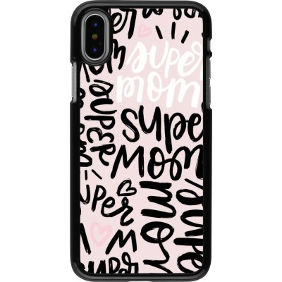 Coque iPhone X / Xs - Mom 2024 Super mom