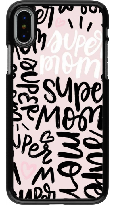 Coque iPhone X / Xs - Mom 2024 Super mom