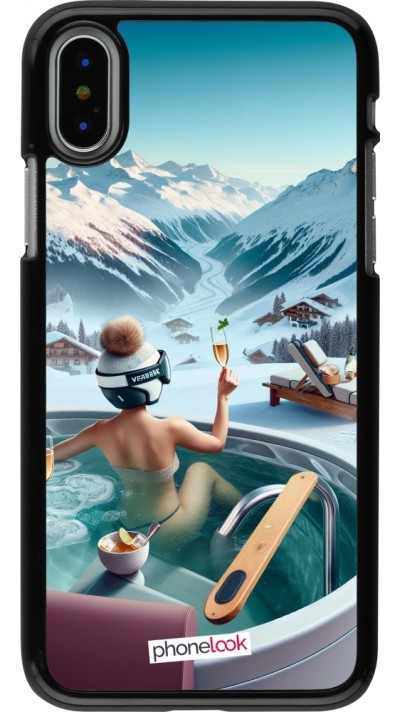 Coque iPhone X / Xs - Montagne Glamour Jacuzzi