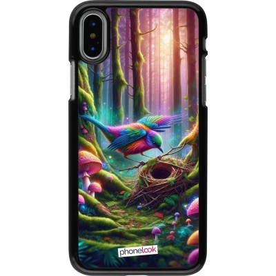 Coque iPhone X / Xs - Oiseau Nid Forêt