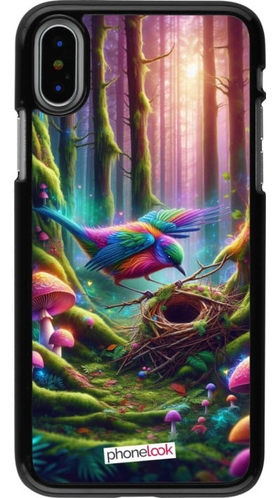 Coque iPhone X / Xs - Oiseau Nid Forêt