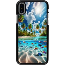 Coque iPhone X / Xs - Plage Paradis