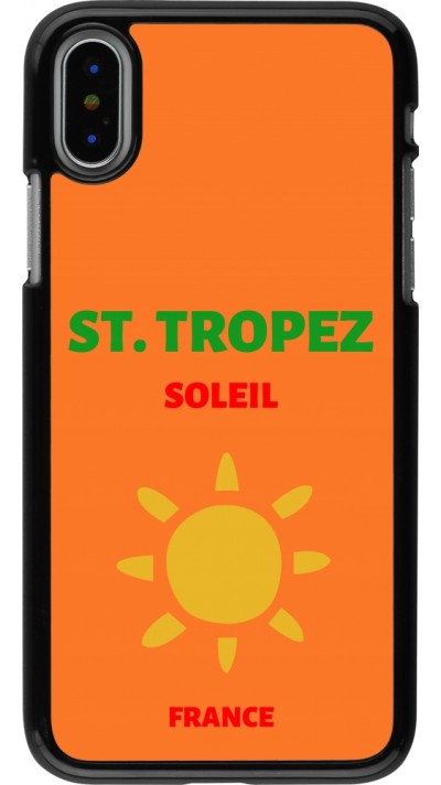 Coque iPhone X / Xs - Pop Summer Destination St-Tropez