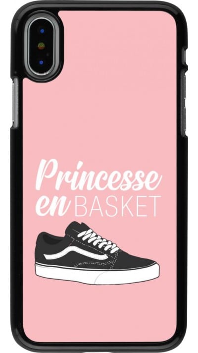 Coque iPhone X / Xs - princesse en basket