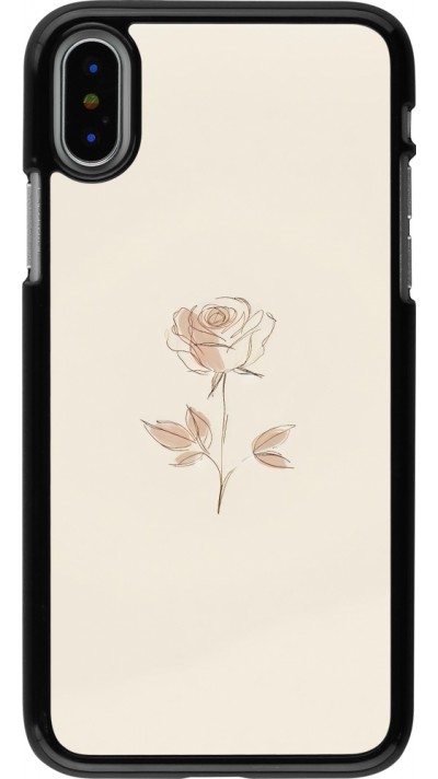 Coque iPhone X / Xs - Sable Rose Minimaliste