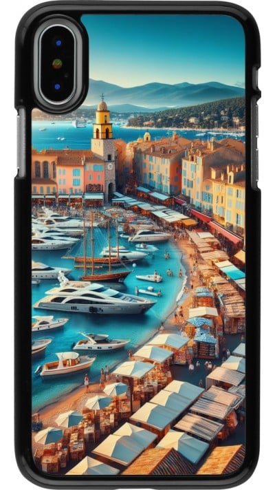 Coque iPhone X / Xs - Saint-Tropez Beach