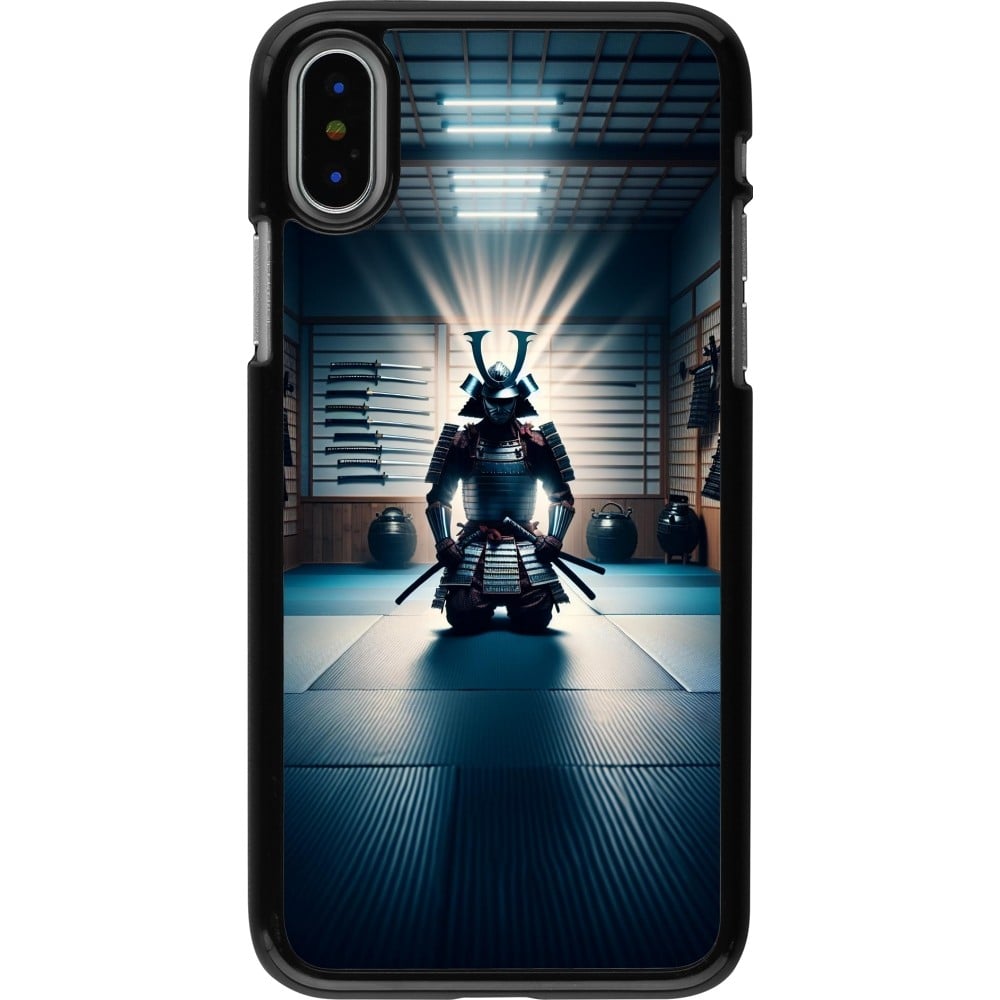 Coque iPhone X / Xs - Samouraï en prière