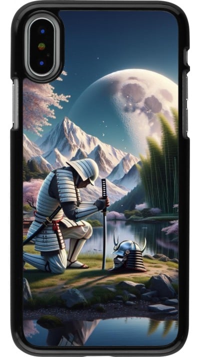 Coque iPhone X / Xs - Samurai Katana Lune