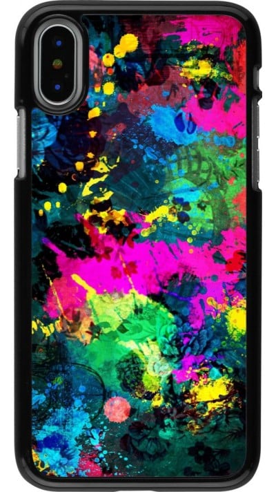 Coque iPhone X / Xs - splash paint