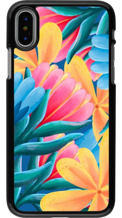 Coque iPhone X / Xs - Spring 23 colorful flowers