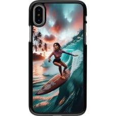 Coque iPhone X / Xs - Surfeuse Balinaise