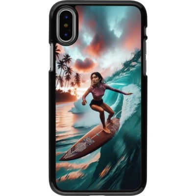 Coque iPhone X / Xs - Surfeuse Balinaise