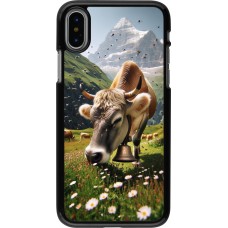 Coque iPhone X / Xs - Vache montagne Valais