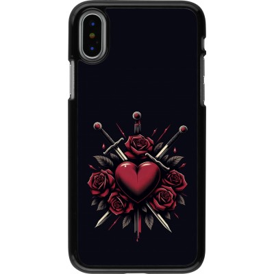 Coque iPhone X / Xs - Valentine 2024 gothic love