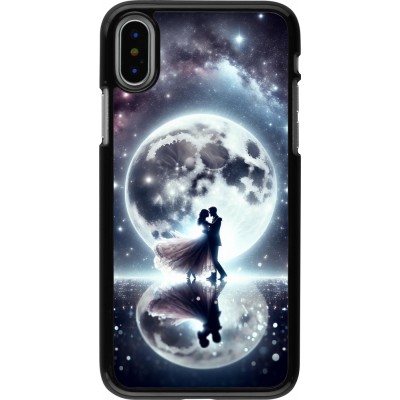 Coque iPhone X / Xs - Valentine 2024 Love under the moon