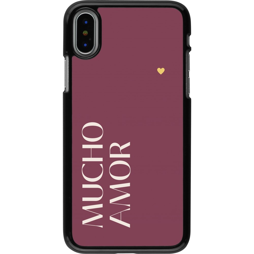 Coque iPhone X / Xs - Valentine 2024 mucho amor rosado