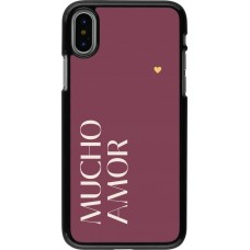 Coque iPhone X / Xs - Valentine 2024 mucho amor rosado