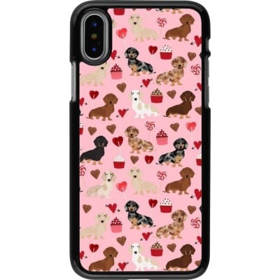 Coque iPhone X / Xs - Valentine 2024 puppy love